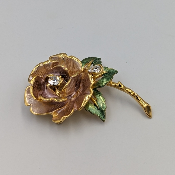 RJ Graziano 1997 Vintage Iconic Princess Diana England's Rose Pin/Brooch - Picture 2 of 10